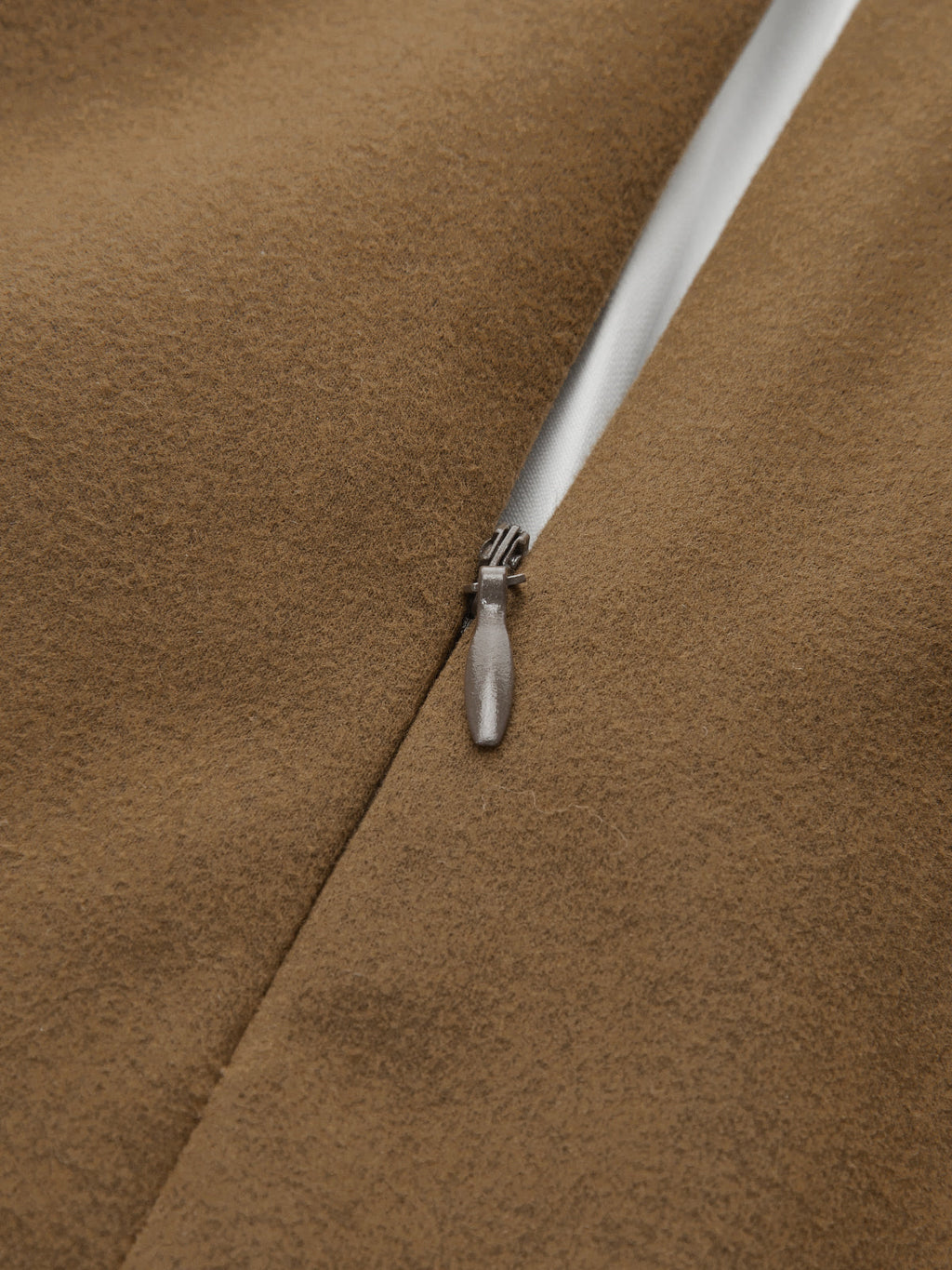 Suede Effect Panel Asymmetric Pleated Maxi Skirt