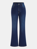 High-Waisted Flared Jeans