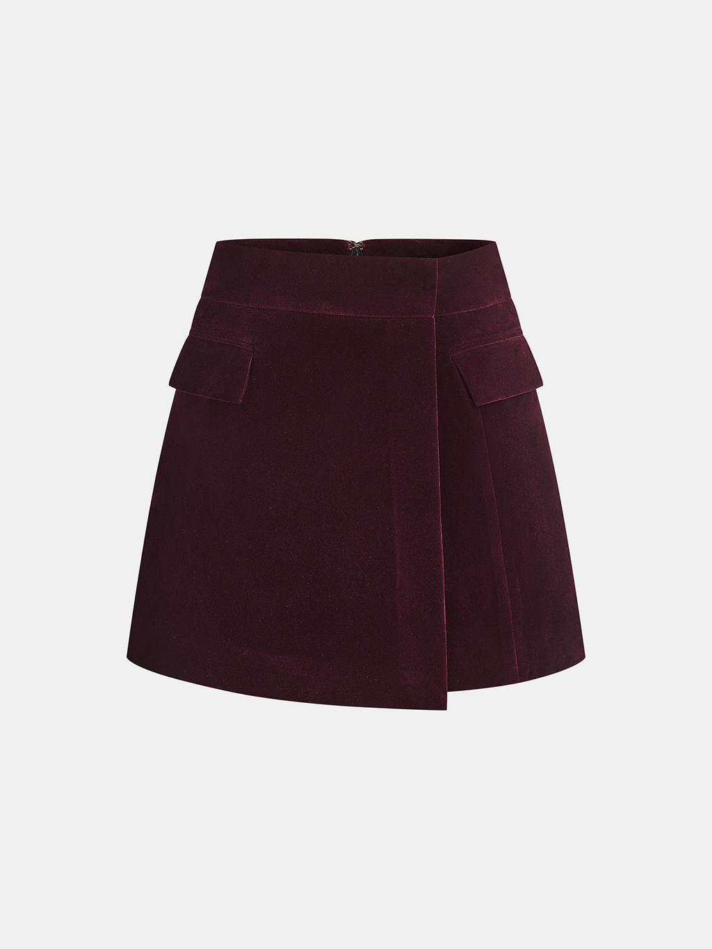 Metal Buckle Corduroy Jacket & Mini Skirt Set