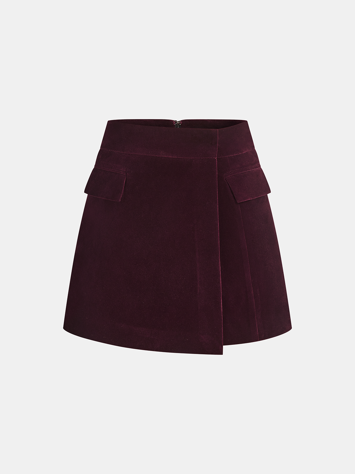 Metal Buckle Corduroy Jacket & Mini Skirt Set