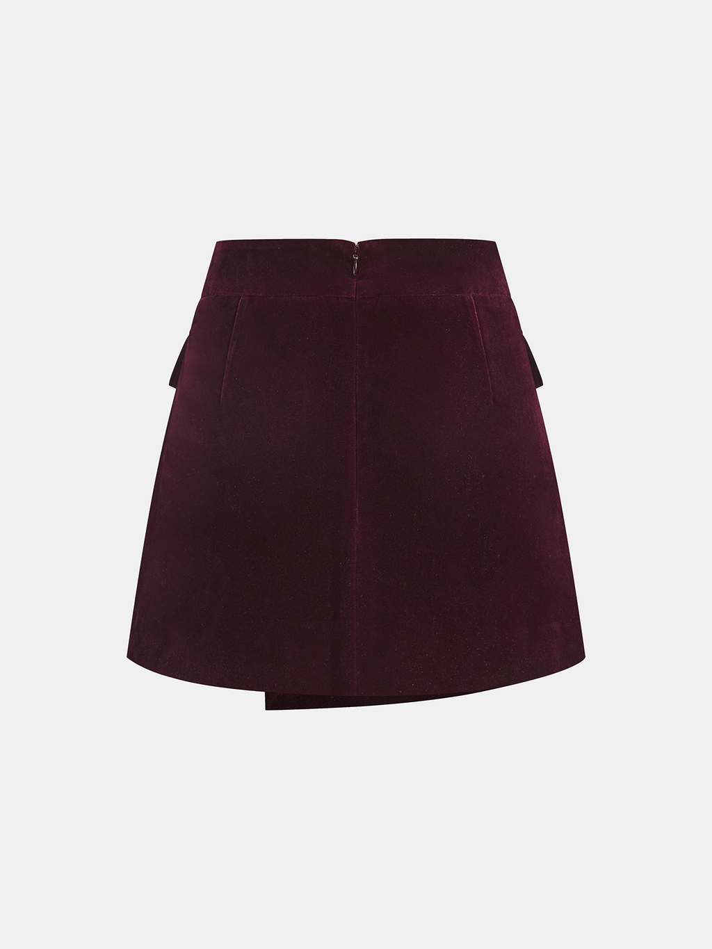 Metal Buckle Corduroy Jacket & Mini Skirt Set