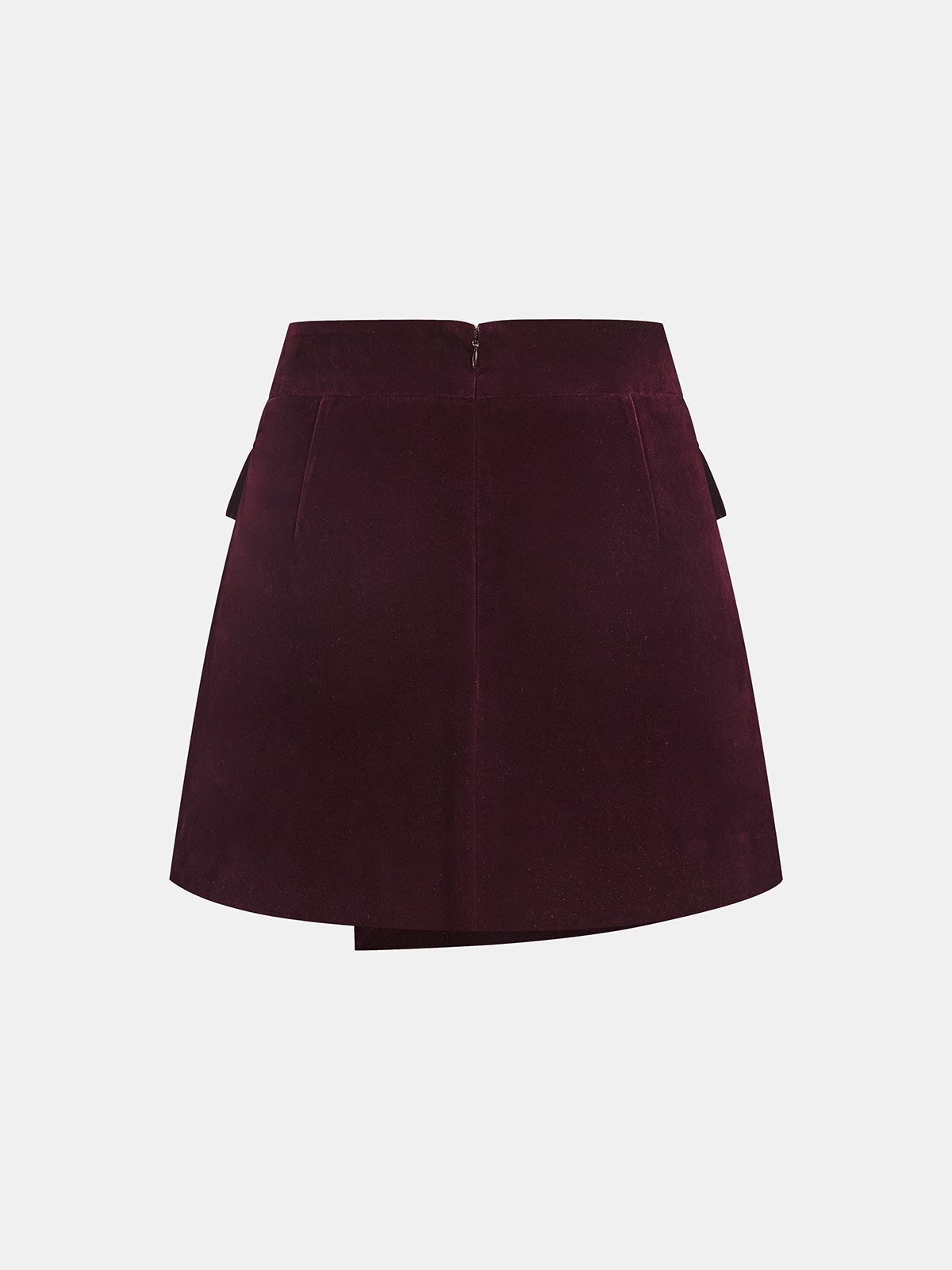 Metal Buckle Corduroy Jacket & Mini Skirt Set