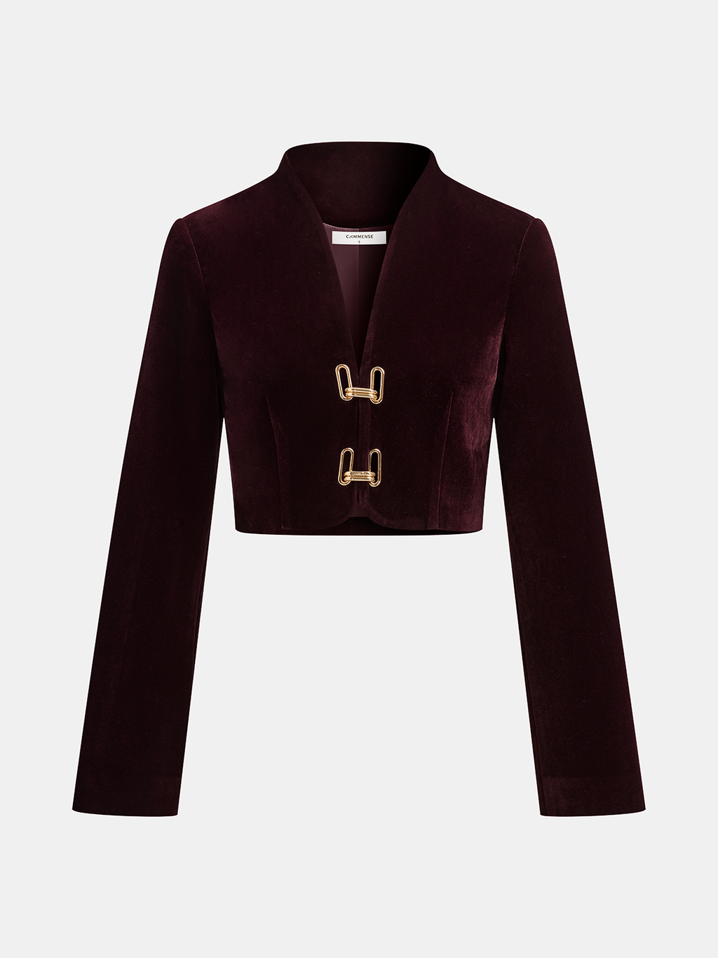 Metal Buckle Corduroy Jacket & Mini Skirt Set