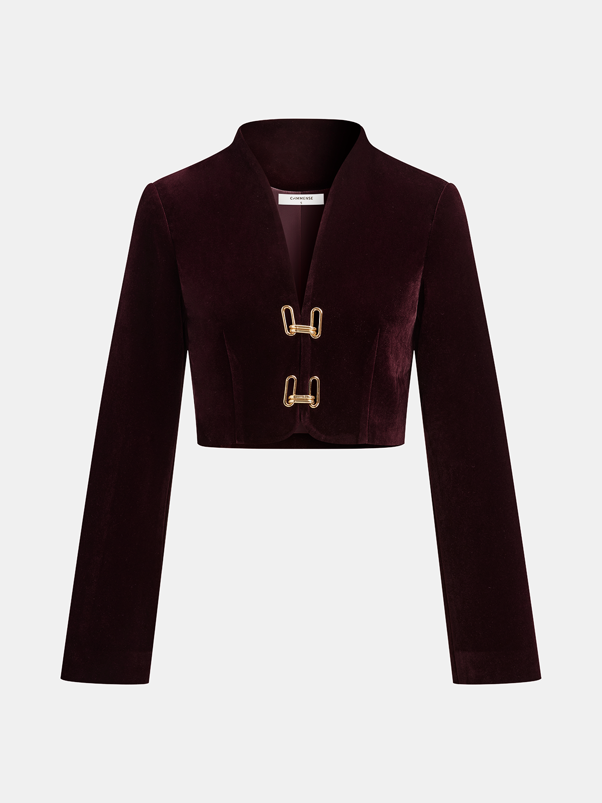 Metal Buckle Corduroy Jacket & Mini Skirt Set