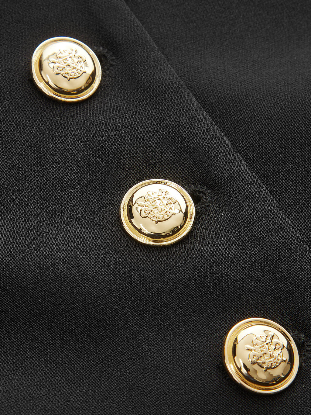 Metal Button Fitted Blazer