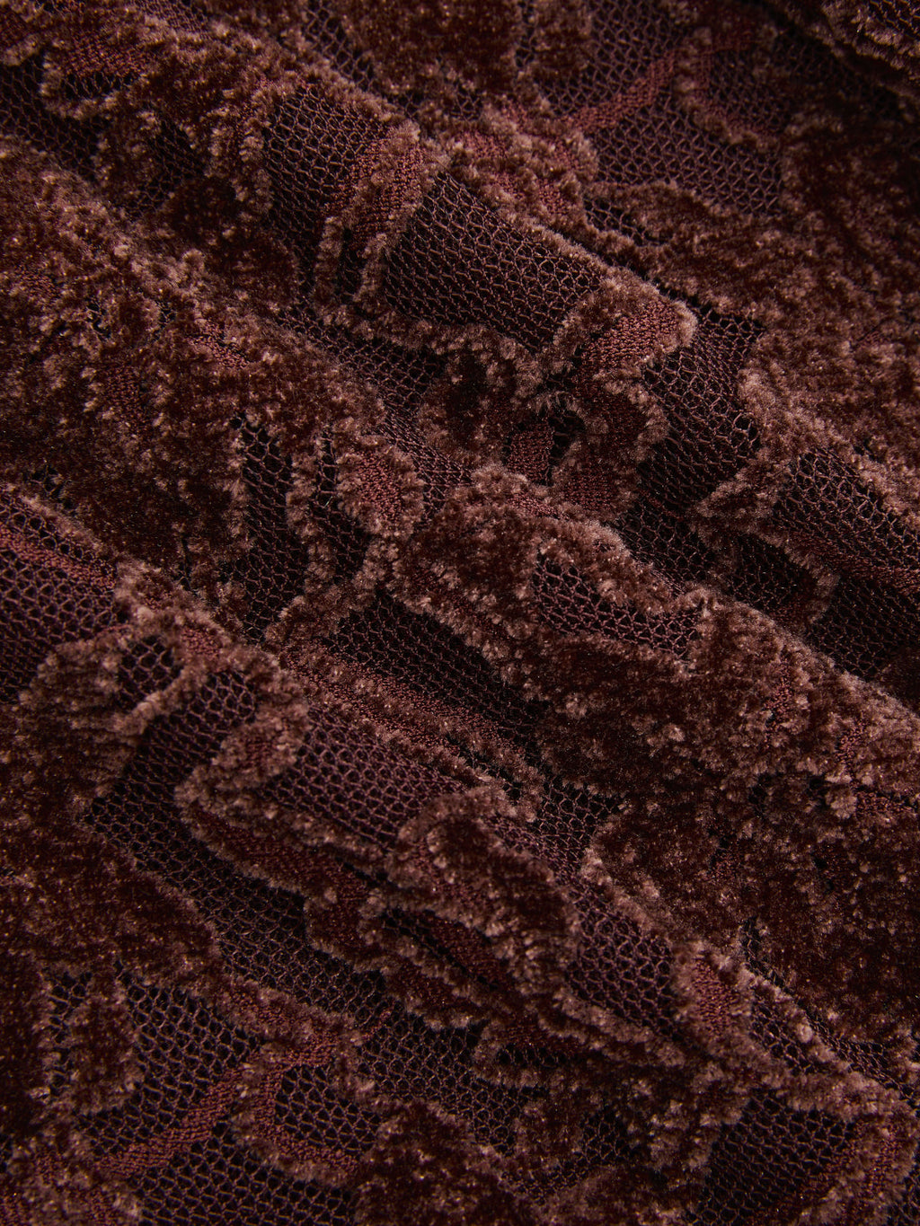 Lace-Jacquard Long-Sleeve Mini Dress