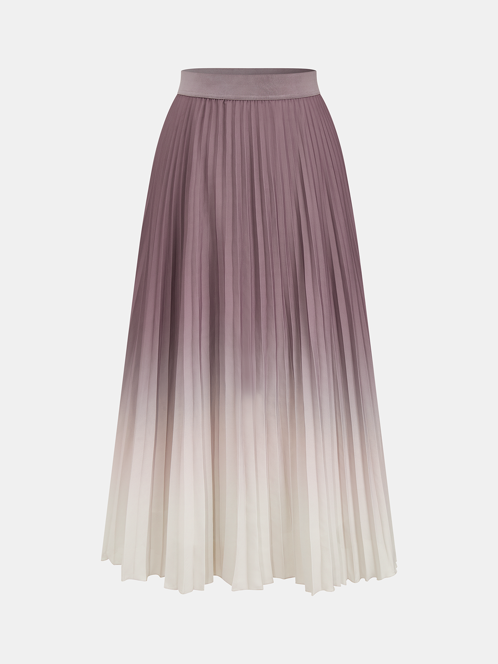 Gradient Pleated Maxi Skirt