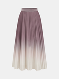 Gradient Pleated Maxi Skirt