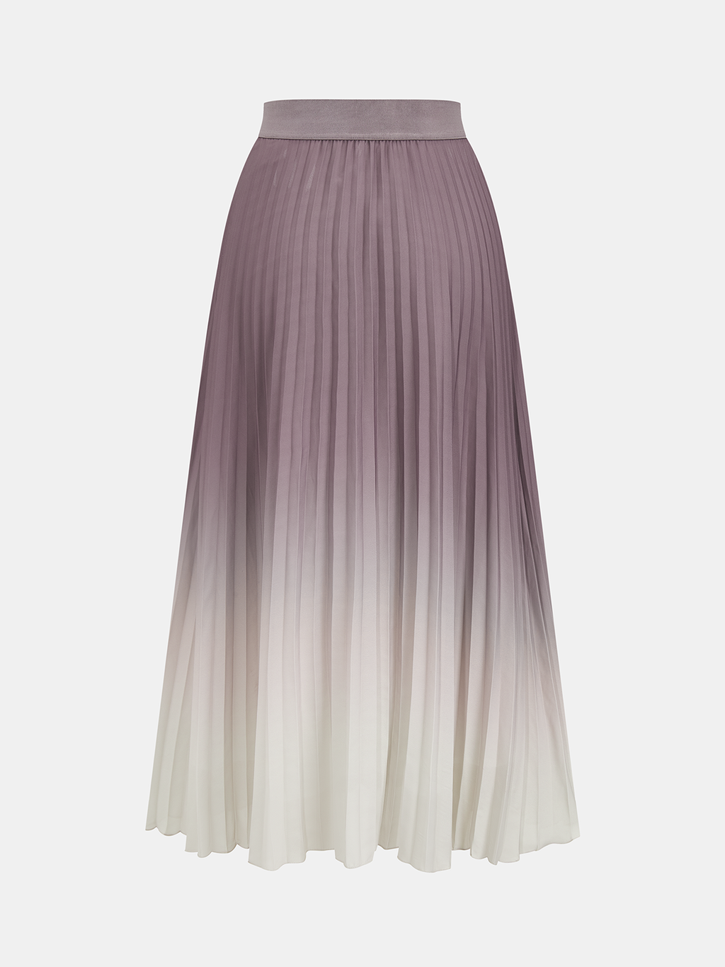 Gradient Pleated Maxi Skirt