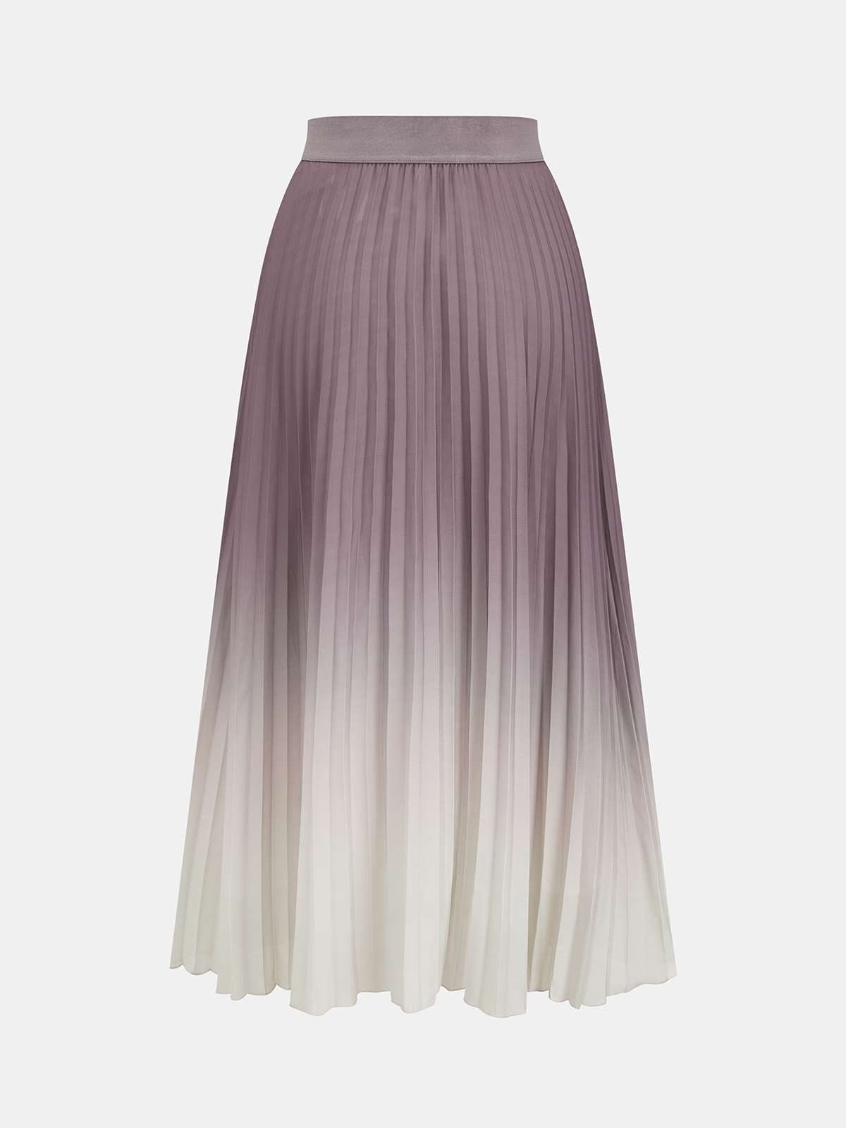 Gradient Pleated Maxi Skirt