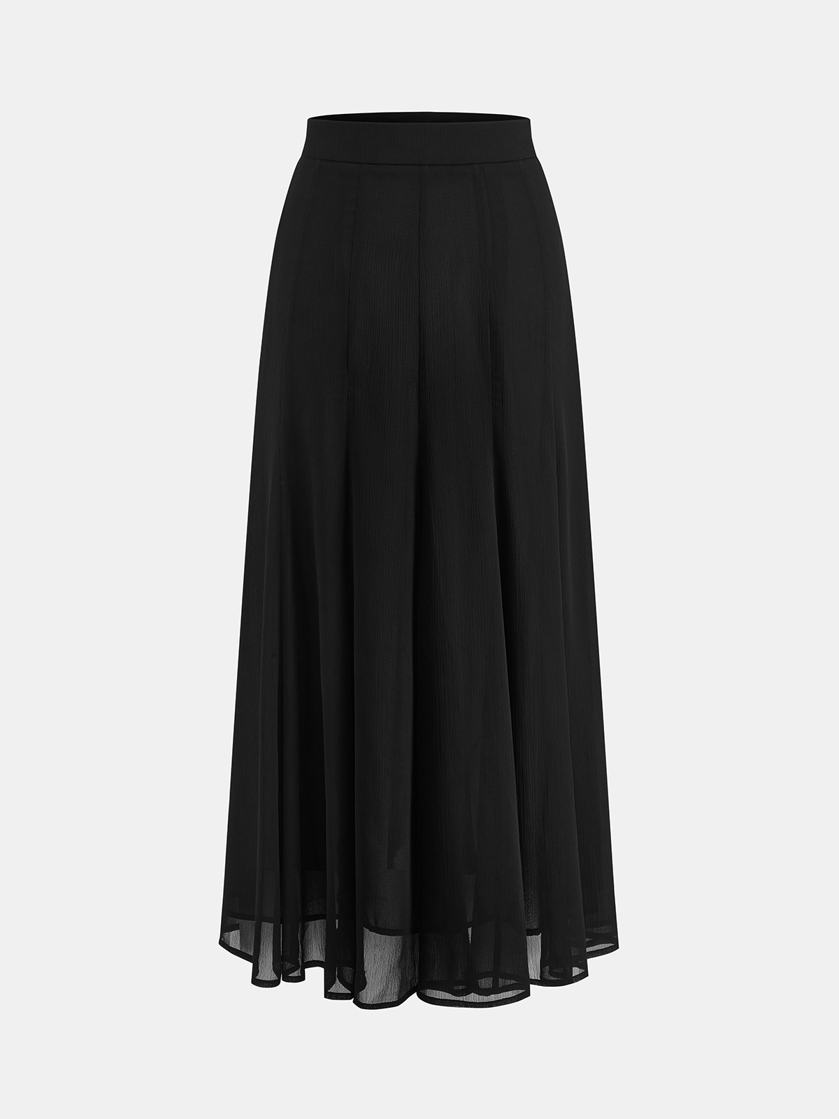 Textured Chiffon Maxi Skirt