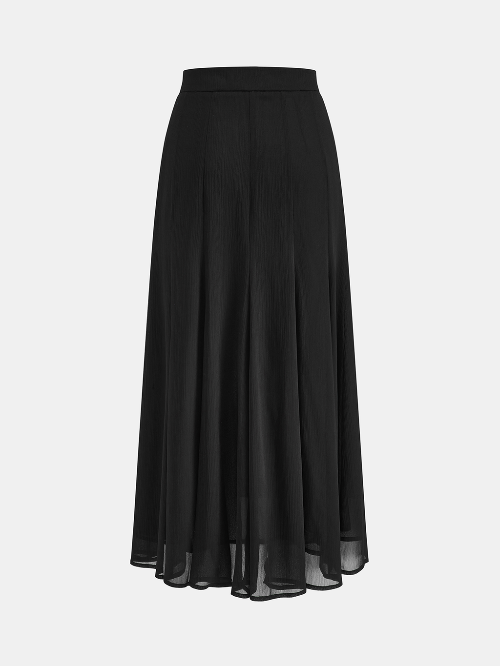 Textured Chiffon Maxi Skirt