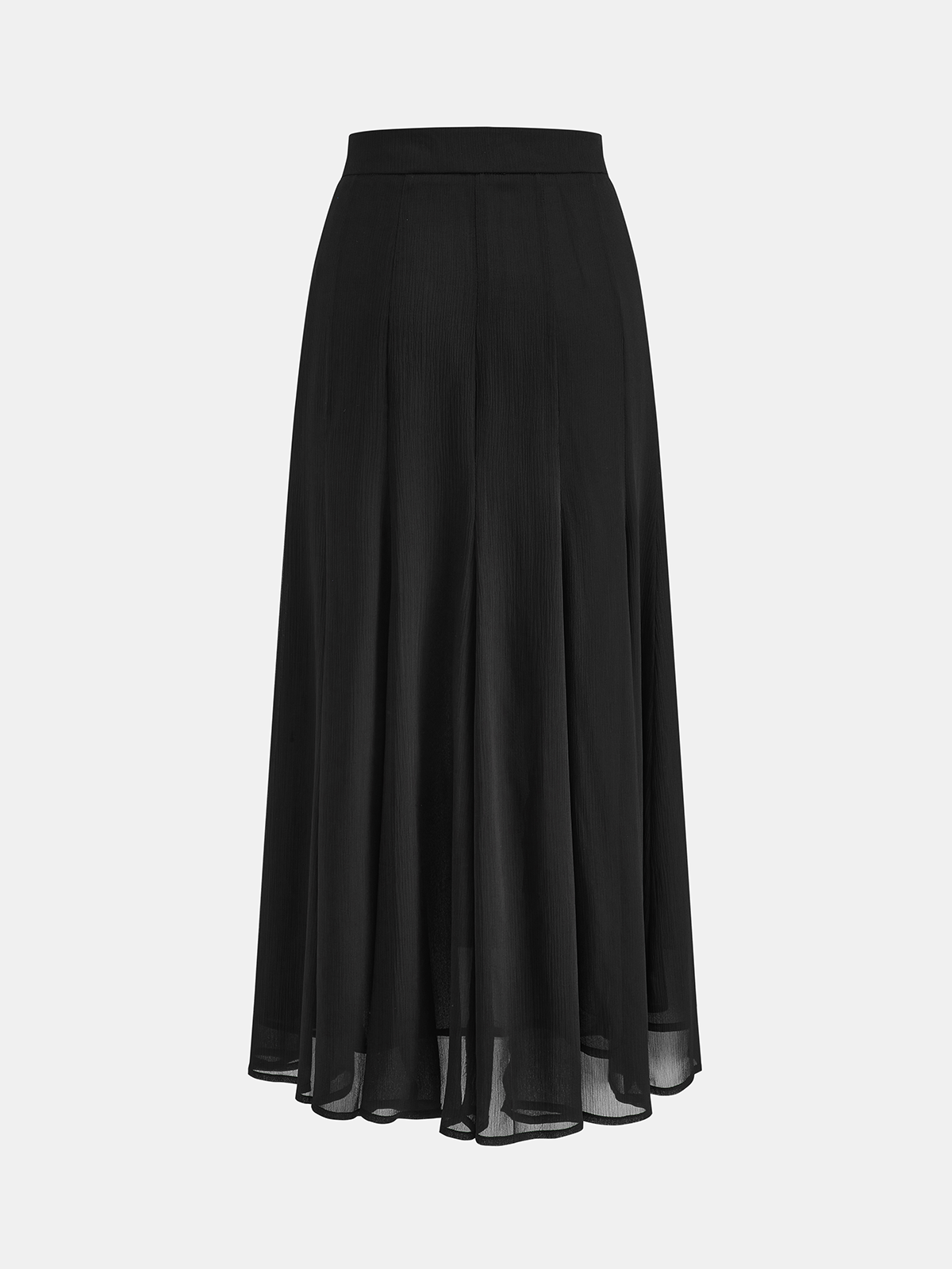 Textured Chiffon Maxi Skirt