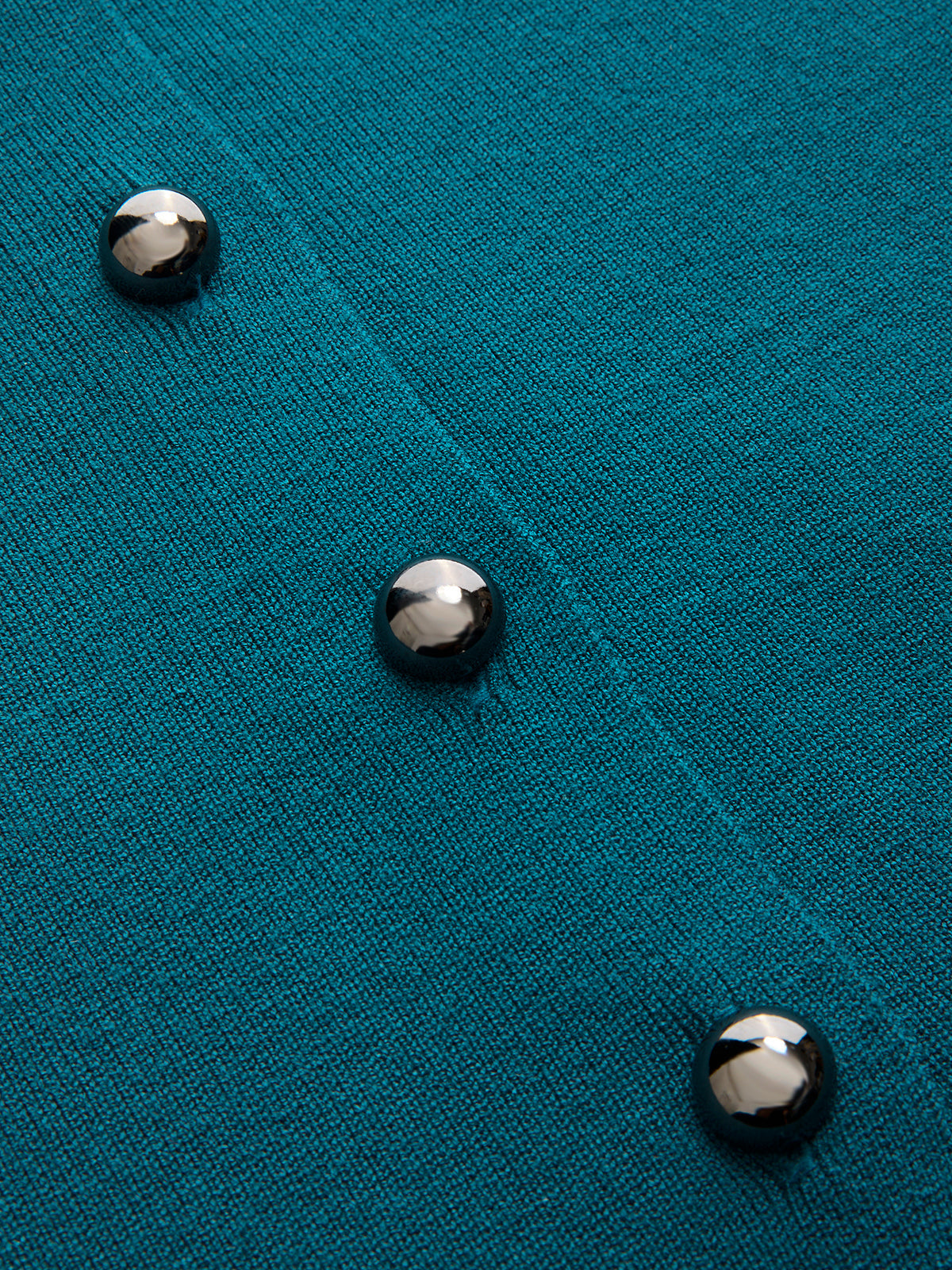 Button-Front Sleeveless Ribbed Knit Vest