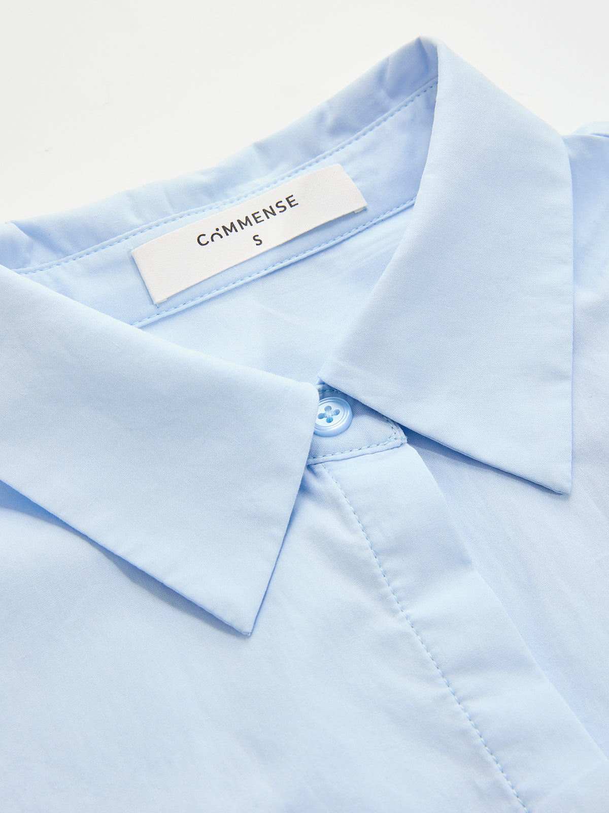 Wide-Shoulder Cropped Shirt