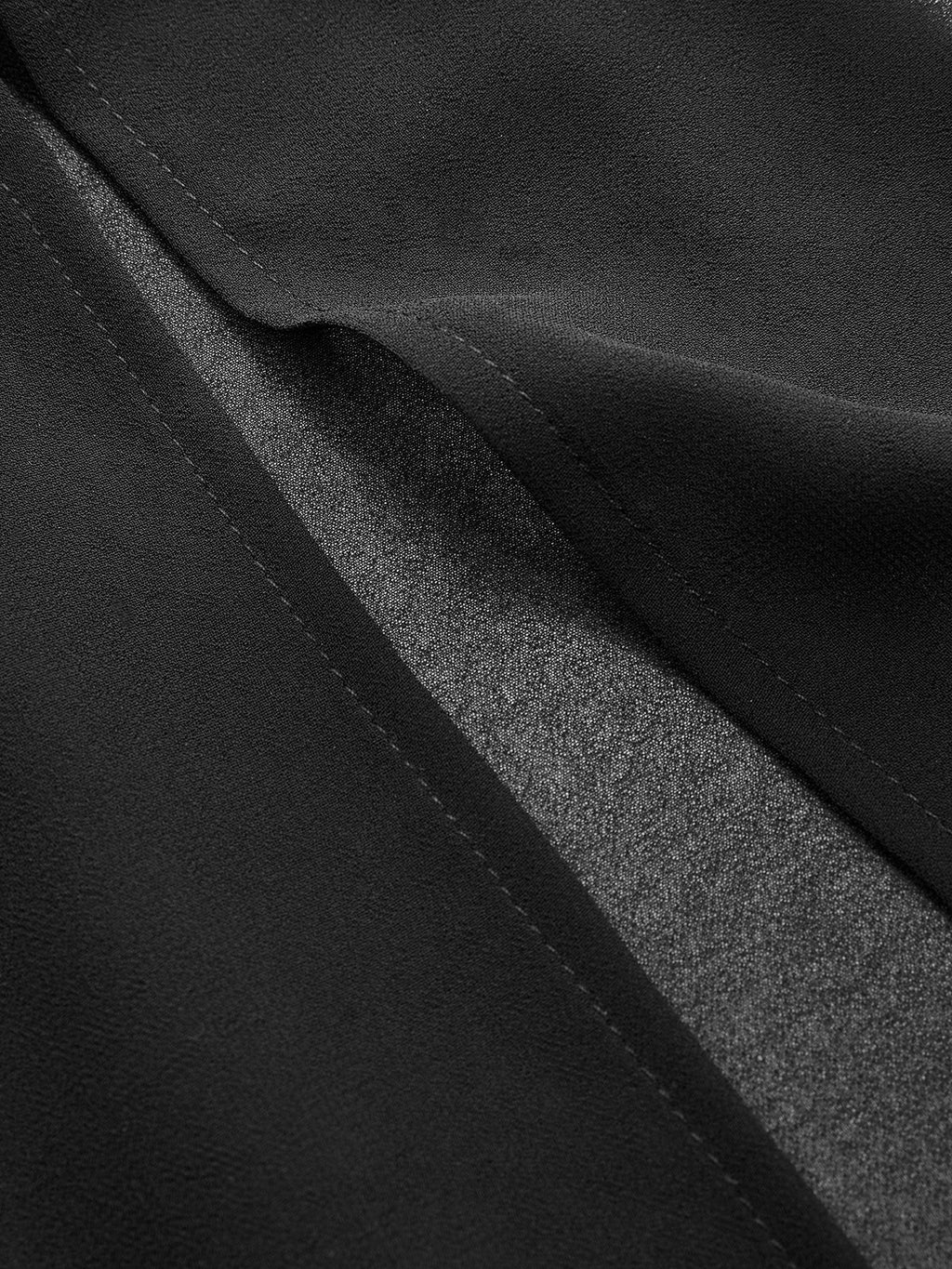Sheer Panel Satin Mermaid Skirt