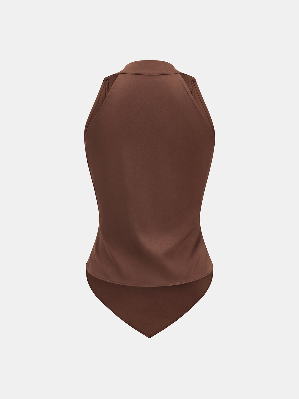 Satin Wrap Ruched Sleeveless Top