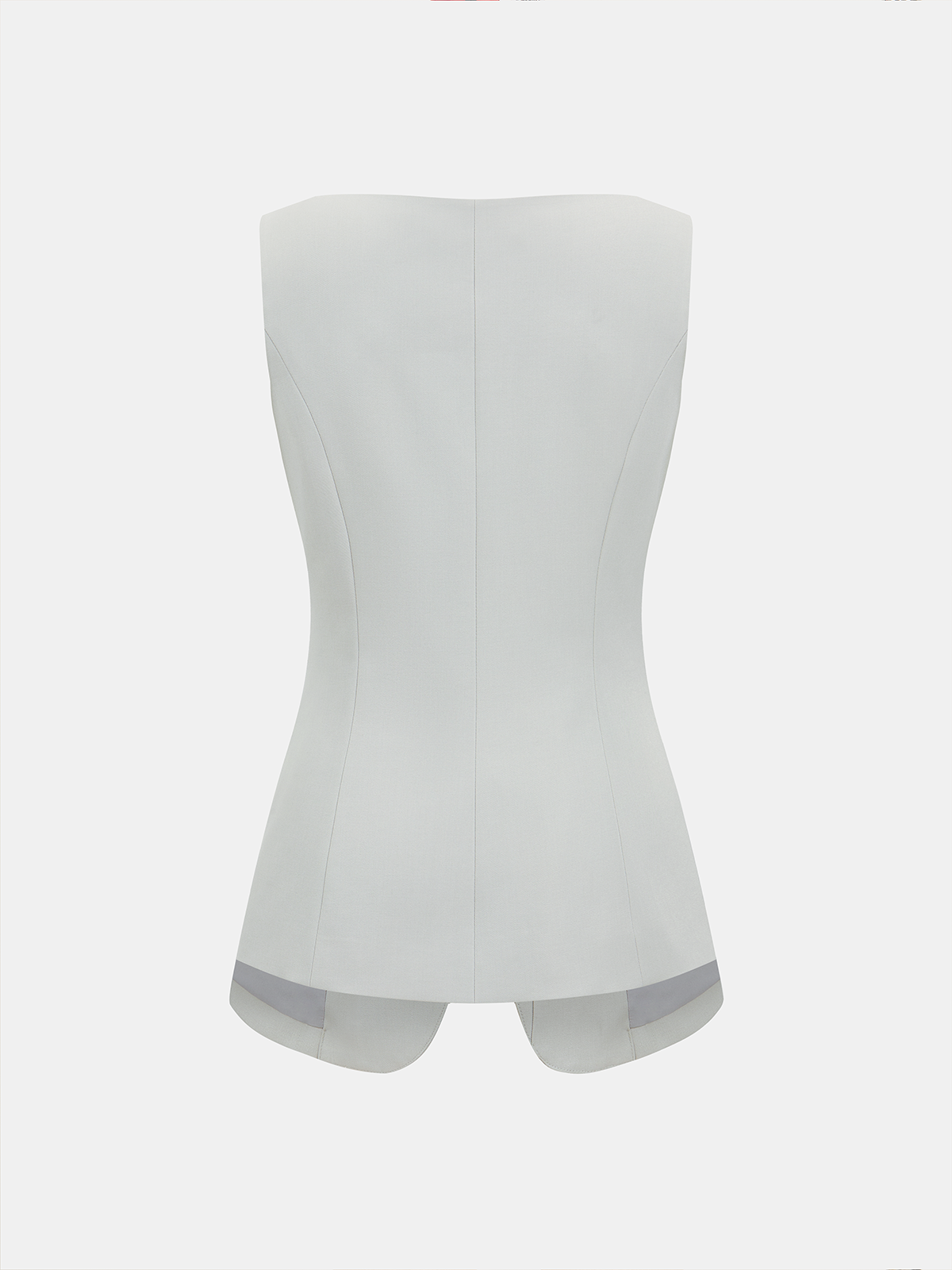 Metal Button Sleeveless Vest & Mini Skirt Set