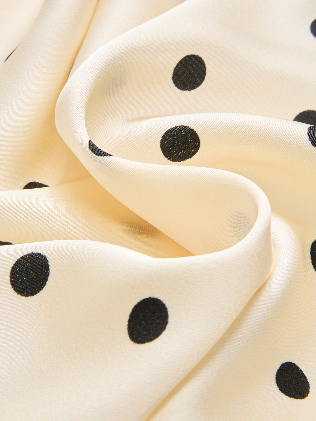 Polka Dot Lace-Trim Mini Skirt