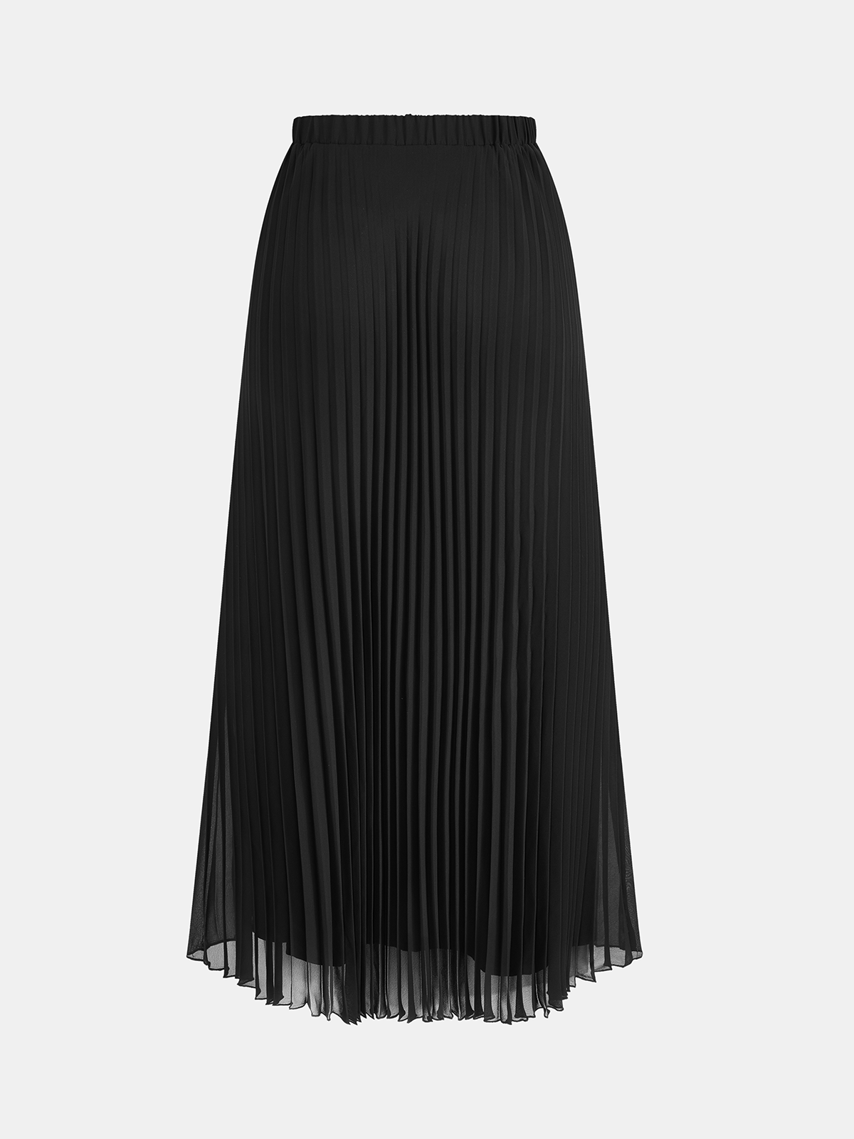 Belted Metal Button Top & Pleated Skirt Set