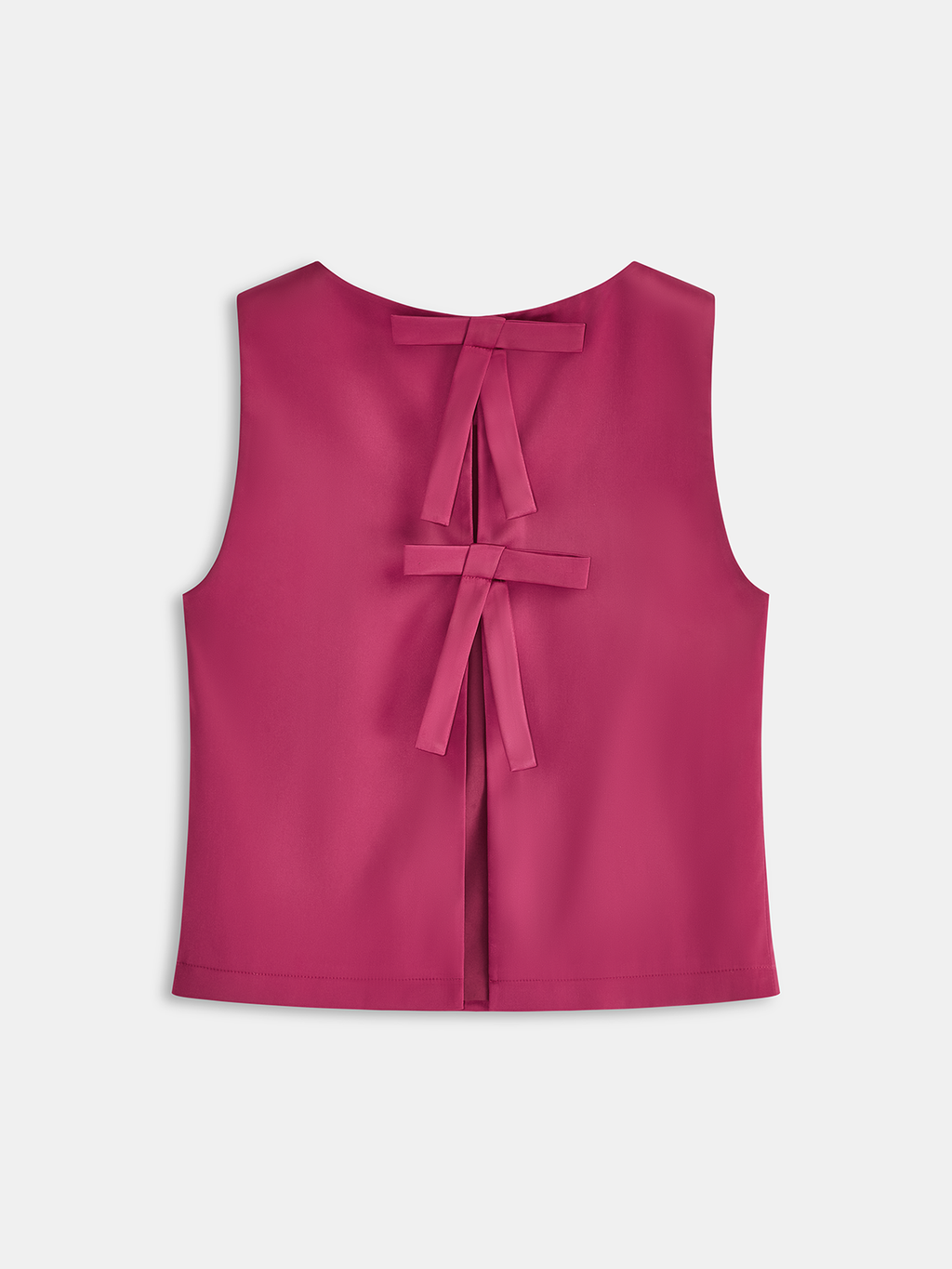 Bow Detail Sleeveless Top & Mini Skirt Set