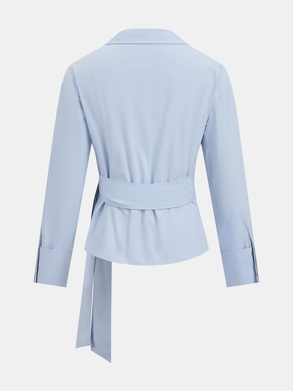Tie-Waist Wrap Blouse