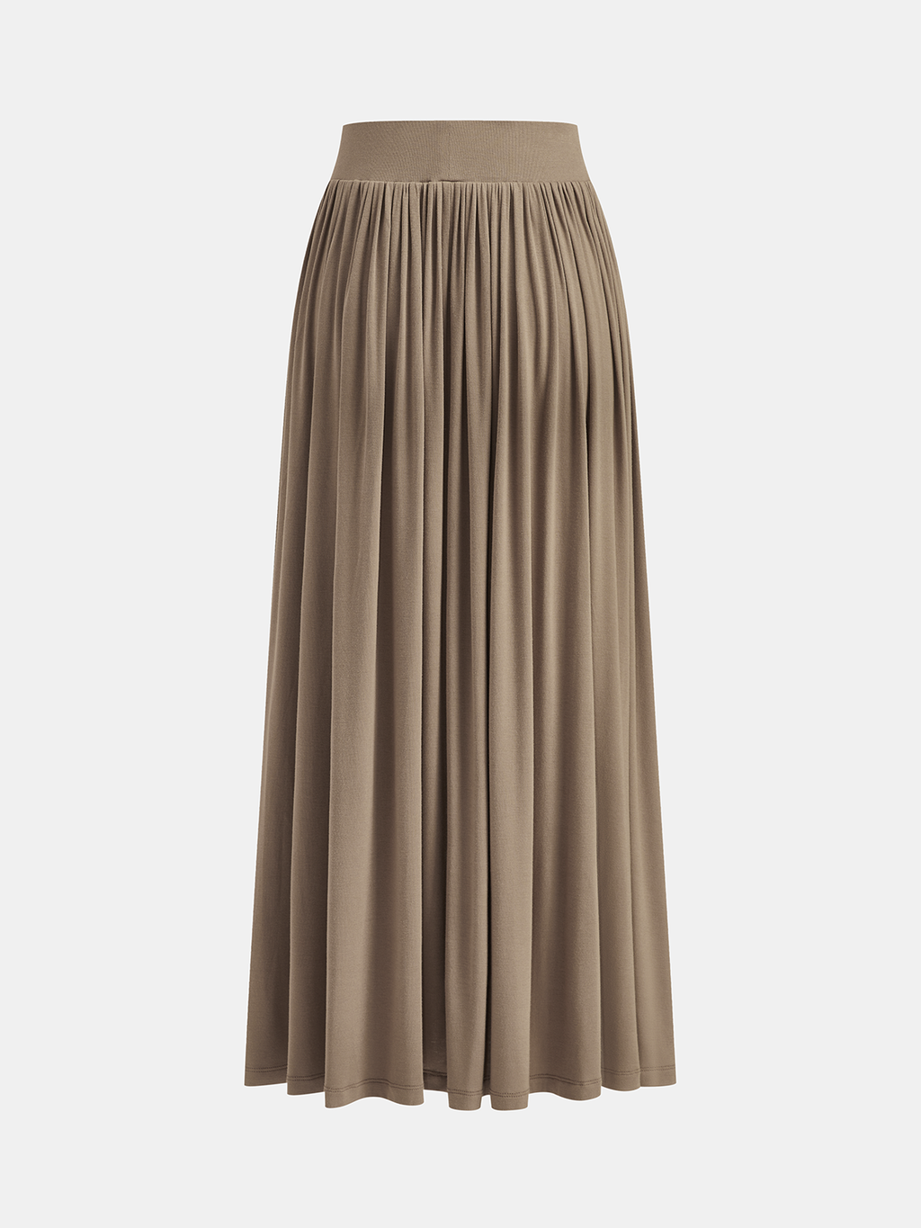 Wrap Cinched Top & Pleated Maxi Skirt Set