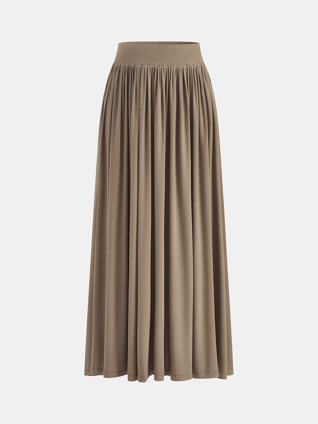 Wrap Cinched Top & Pleated Maxi Skirt Set