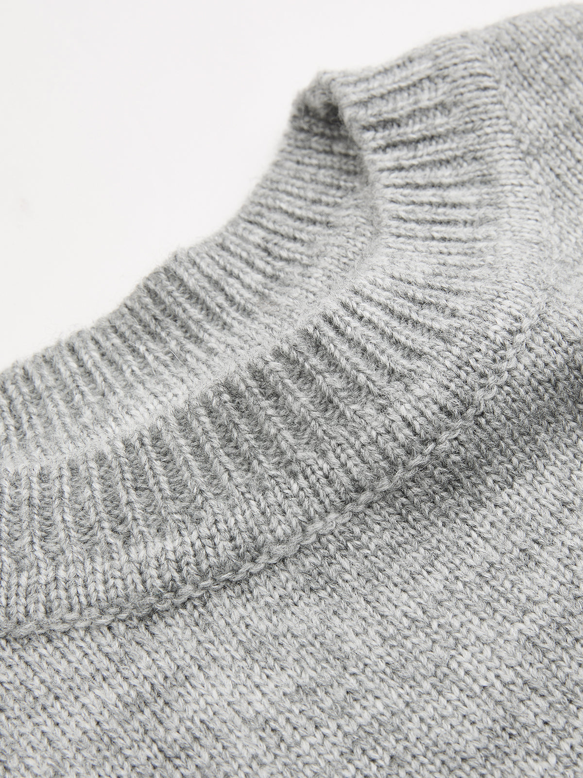 Wool-Blend Short-Sleeve Crew Neck Sweater