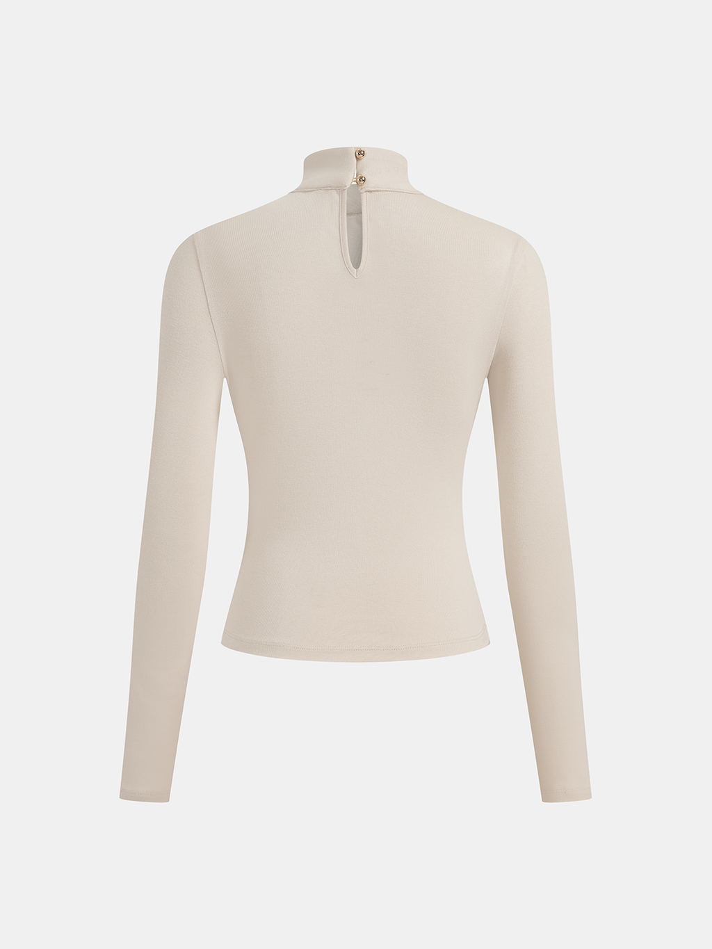 Tie-Neck Long Sleeve Knit Top