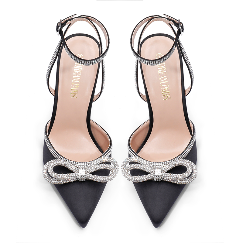 Destiny Rhinestone Strap Pumps