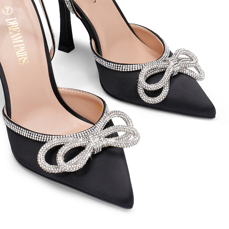 Destiny Rhinestone Strap Pumps