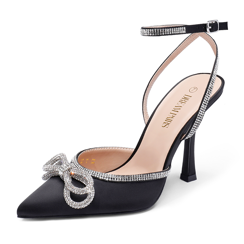 Destiny Rhinestone Strap Pumps
