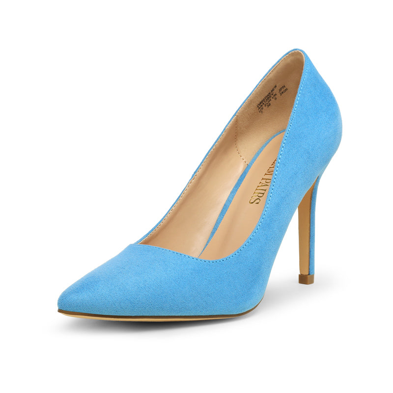 Women's High Heel Suede Pump Shoes