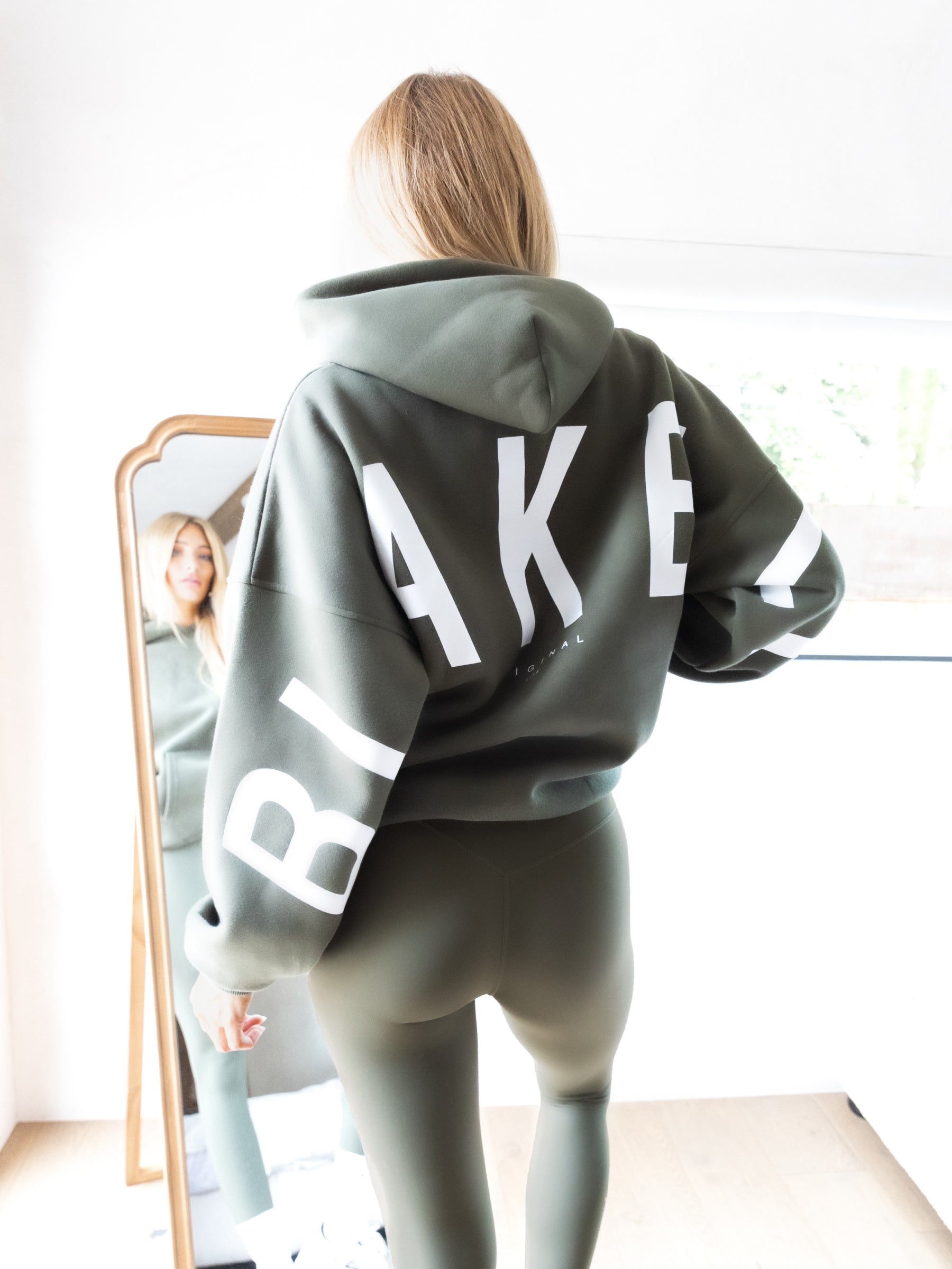 Isabel Oversized Hoodie - Khaki Green