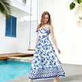 🌸 The Blue Floral Two-Piece Skirted Swimsuit – Elegance Meets Comfort