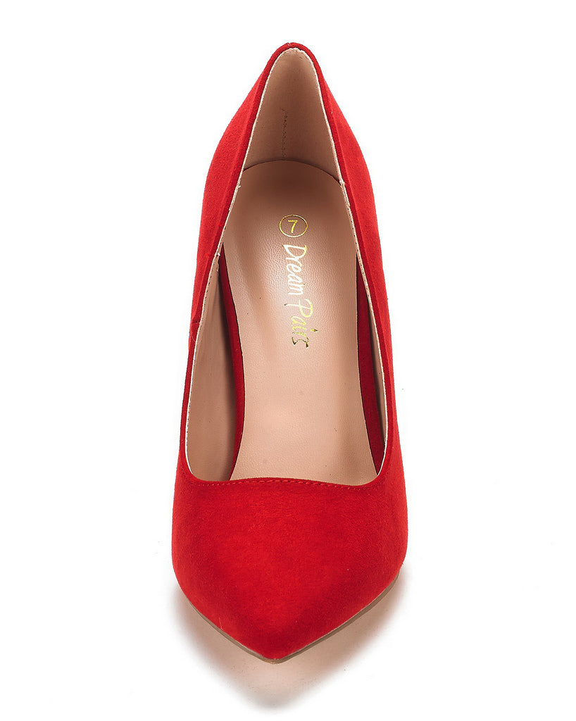 Women's High Heel Suede Pump Shoes
