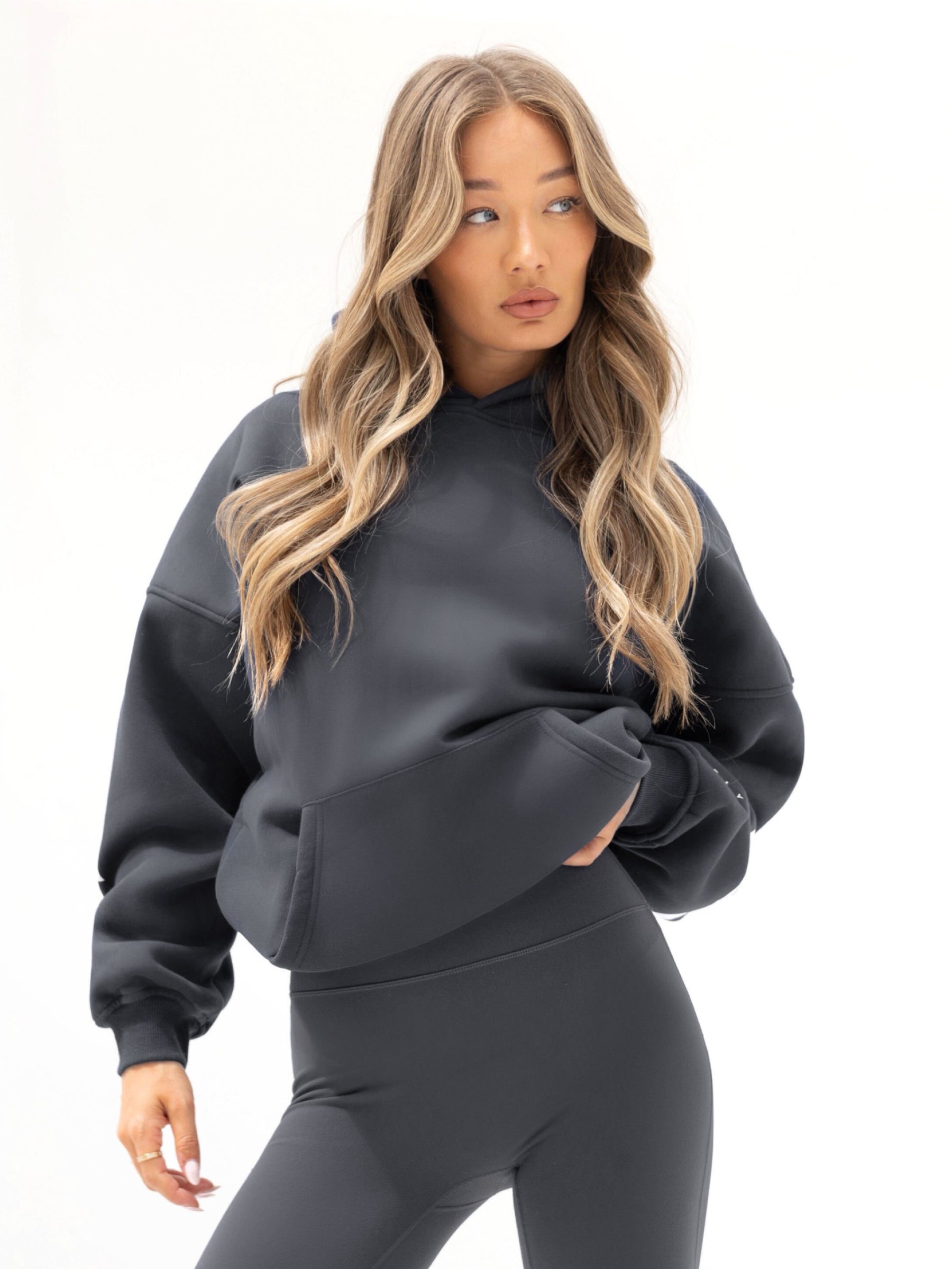 Isabel Oversized Hoodie - Charcoal