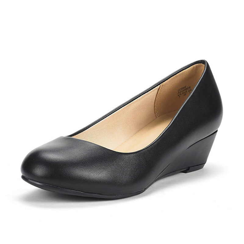 Mid Wedge Heel Pump Shoes