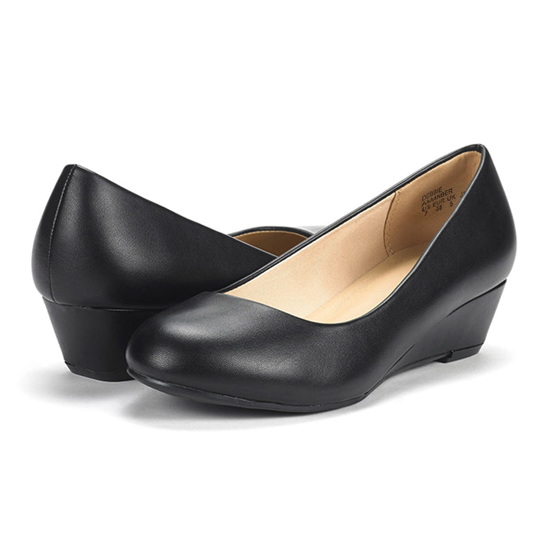 Mid Wedge Heel Pump Shoes