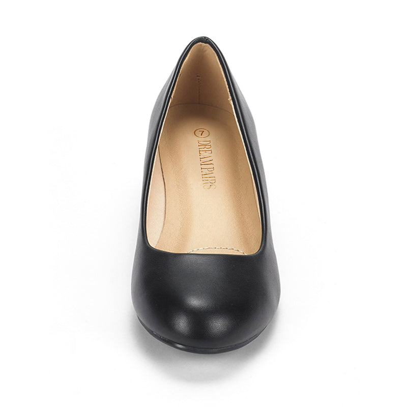 Mid Wedge Heel Pump Shoes
