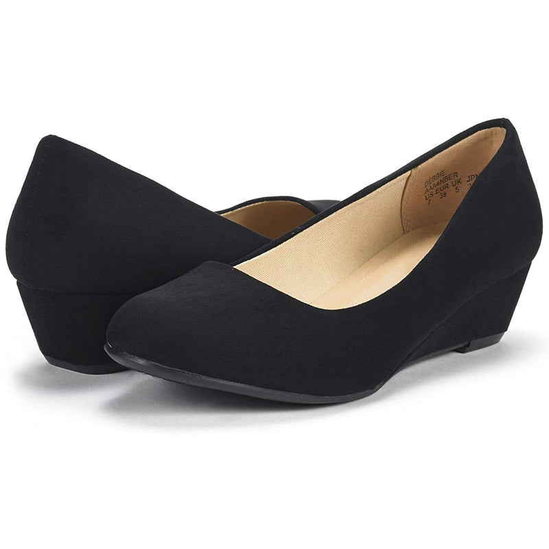 Mid Wedge Heel Pump Shoes