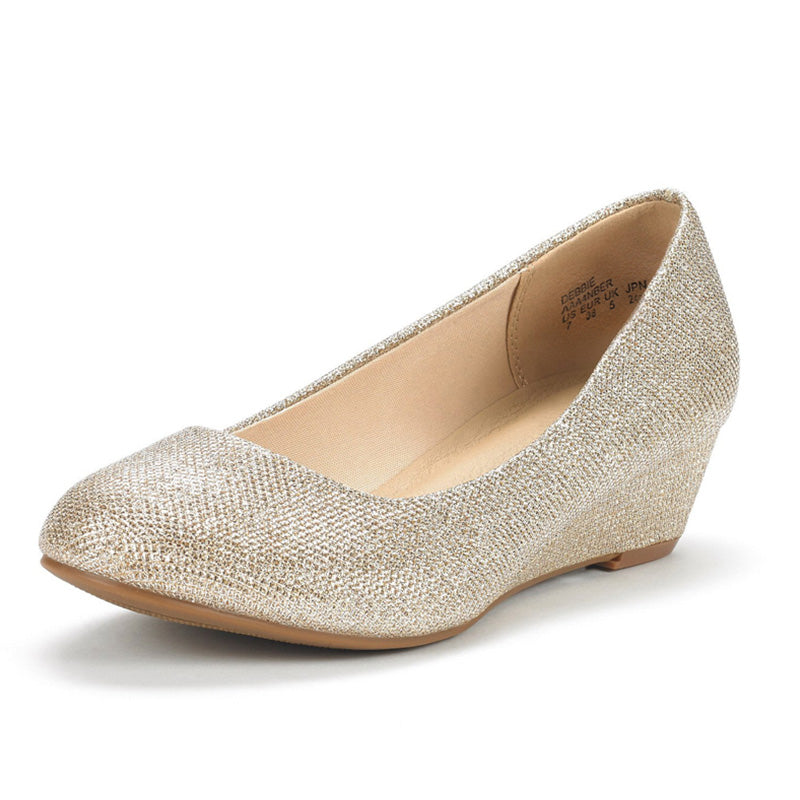Mid Wedge Heel Pump Shoes