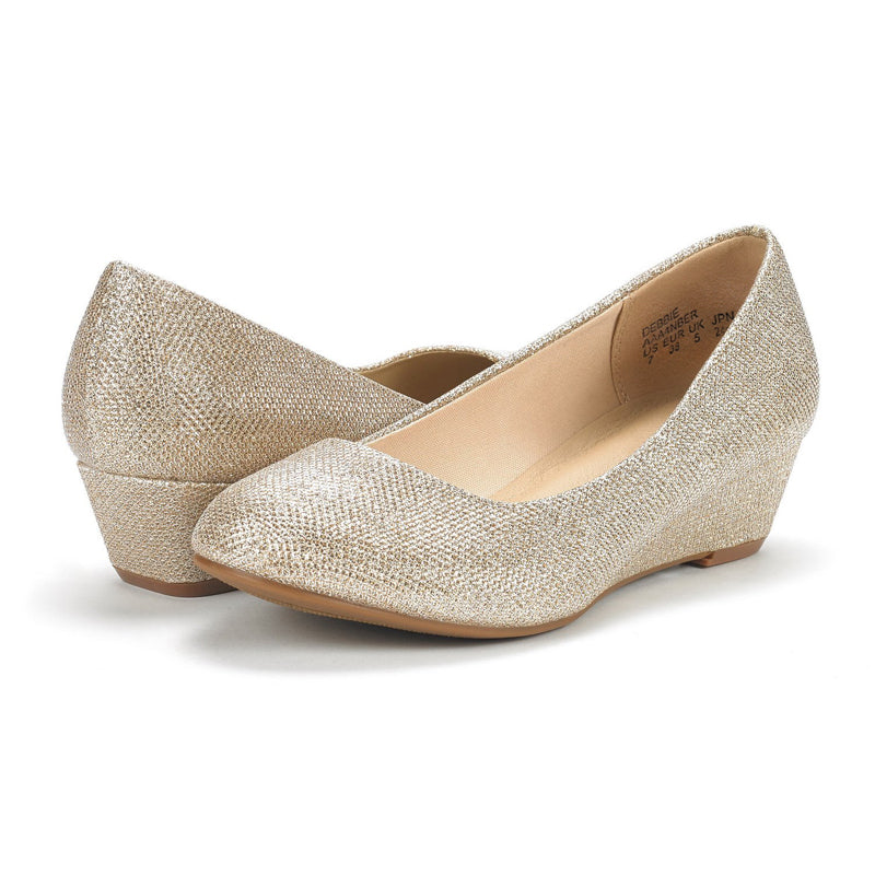 Mid Wedge Heel Pump Shoes