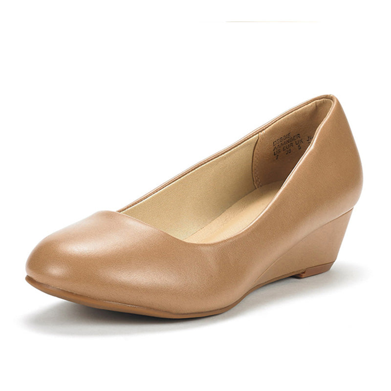 Mid Wedge Heel Pump Shoes