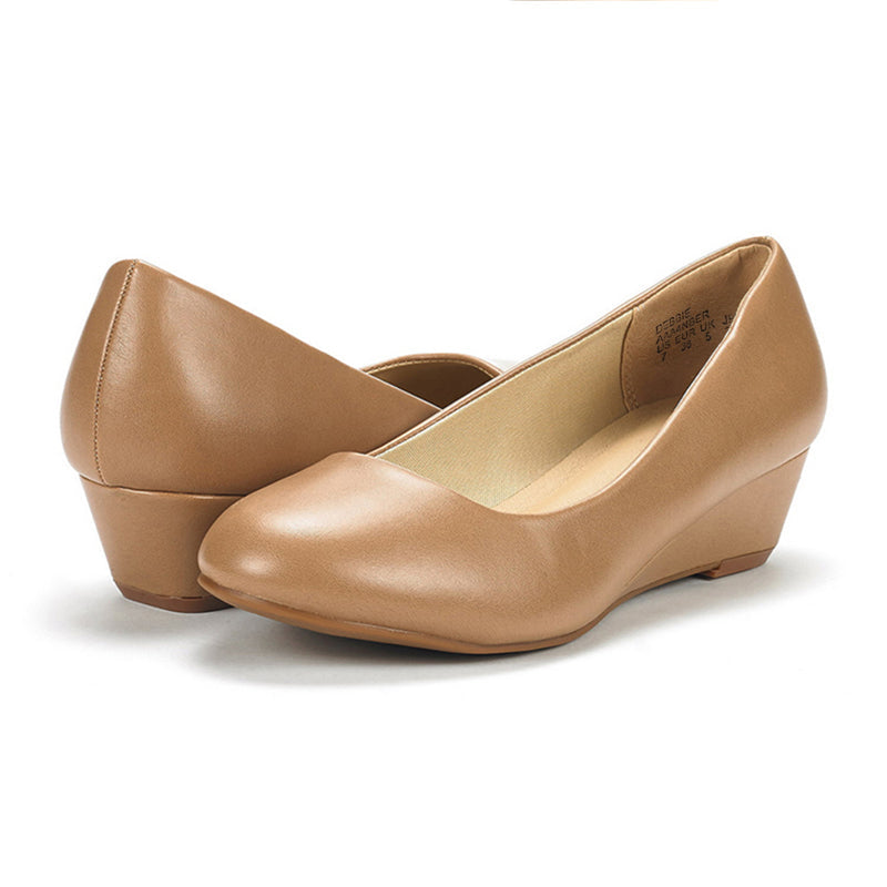 Mid Wedge Heel Pump Shoes