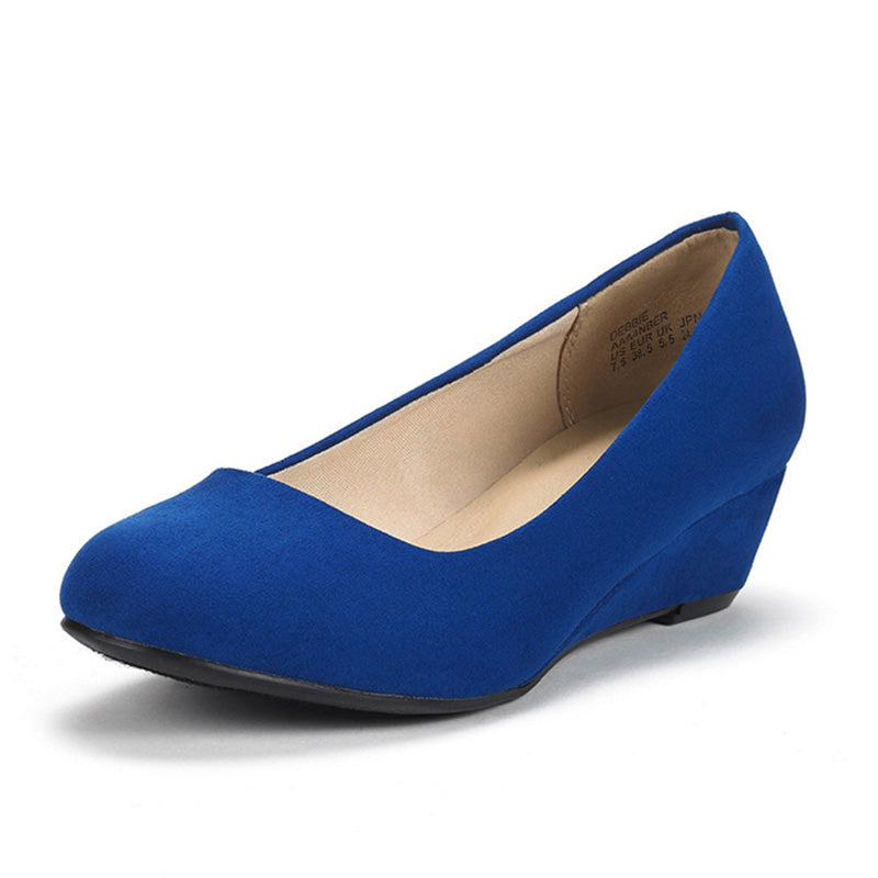Mid Wedge Heel Pump Shoes