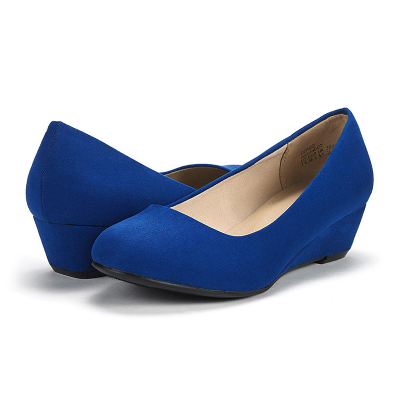 Mid Wedge Heel Pump Shoes