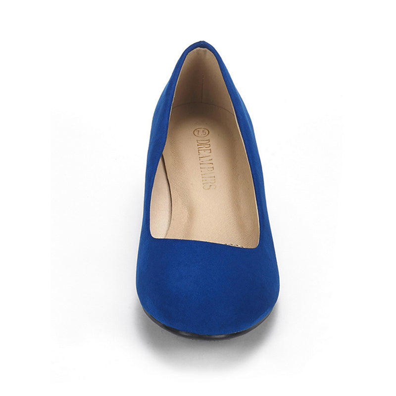 Mid Wedge Heel Pump Shoes