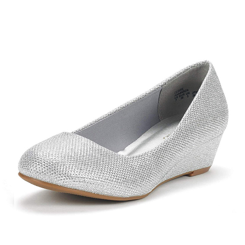 Mid Wedge Heel Pump Shoes